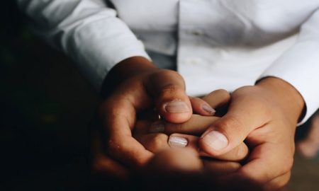 hospital patient doctor holding hand