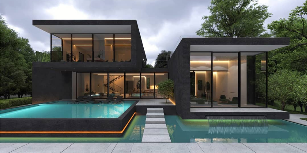 Black Brick House Architecture