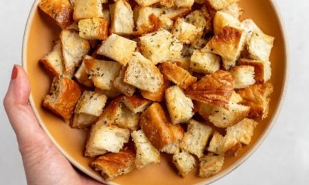 The best way to make crispy homemade croutons.