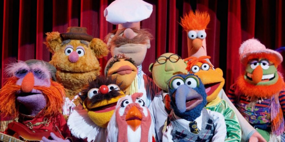 behind the scenes of "The Muppets"